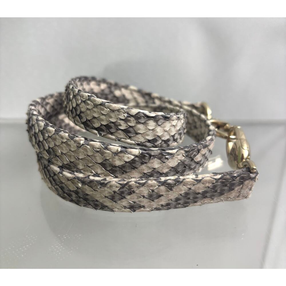 Christian Dior Gold Python Medium Lady Dior Bag S… - image 8